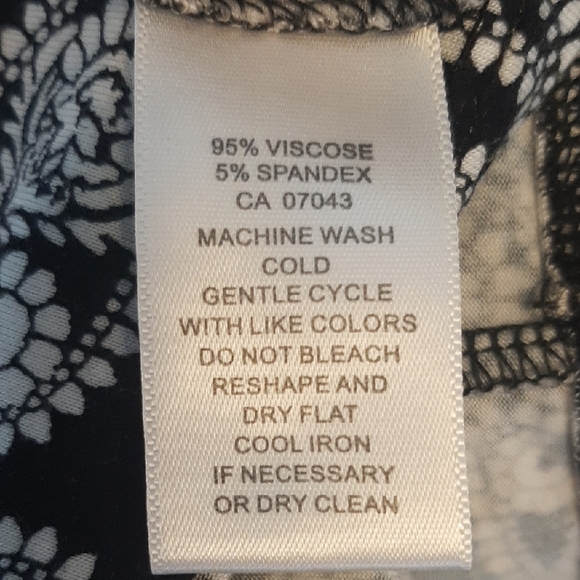 2 BDL💋SZ 2X💋KAREN SCOTT Cotton Navy Polka Dot➕Cable & Gauge Paisley Tunic - Picture 7 of 13